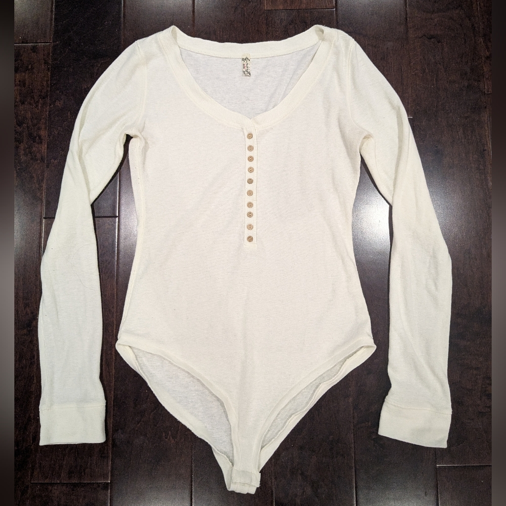 Free People Long Sleeve Bodysuit
